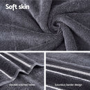 6 Pack Bath Towels Set Cotton Towel Grey - NuSea