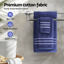 6 Pack Bath Towels Set Cotton Towel Navy - NuSea