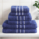 6 Pack Bath Towels Set Cotton Towel Navy - NuSea
