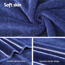 6 Pack Bath Towels Set Cotton Towel Navy - NuSea