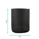 6 Pck 1 Gallon Fabric Flower Pots 3.8L Garden Planter Bags Black Felt Root Pouch - NuSea