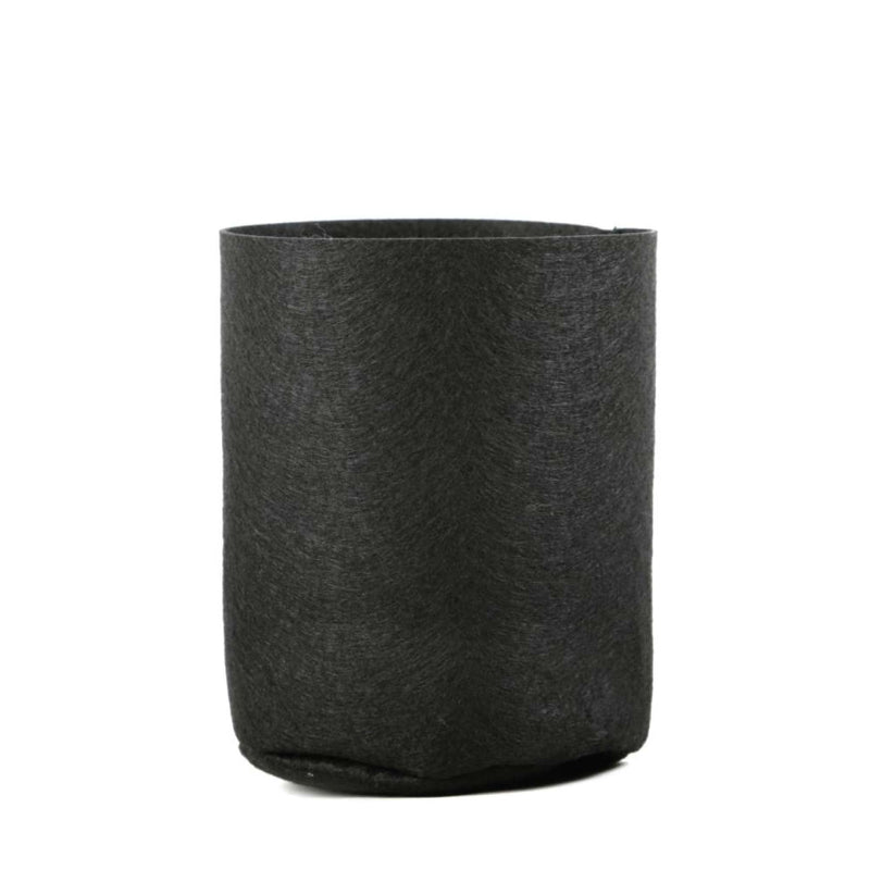 6 Pck 1 Gallon Fabric Flower Pots 3.8L Garden Planter Bags Black Felt Root Pouch - NuSea