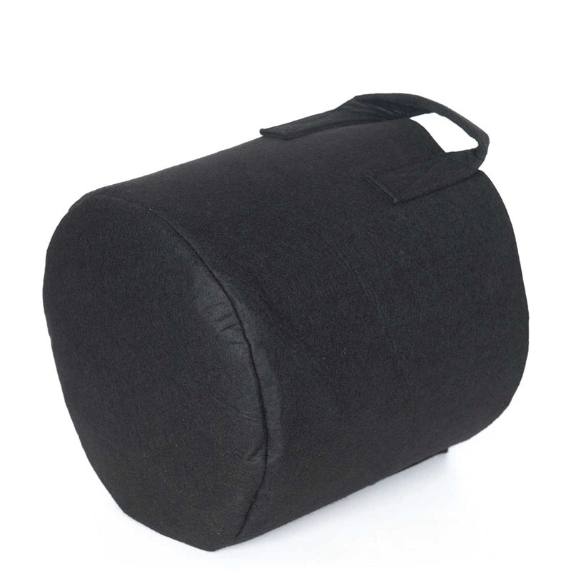 6 Pck 10 Gallon Fabric Flower Pots 38L Garden Planter Bags Black Felt Root Pouch - NuSea