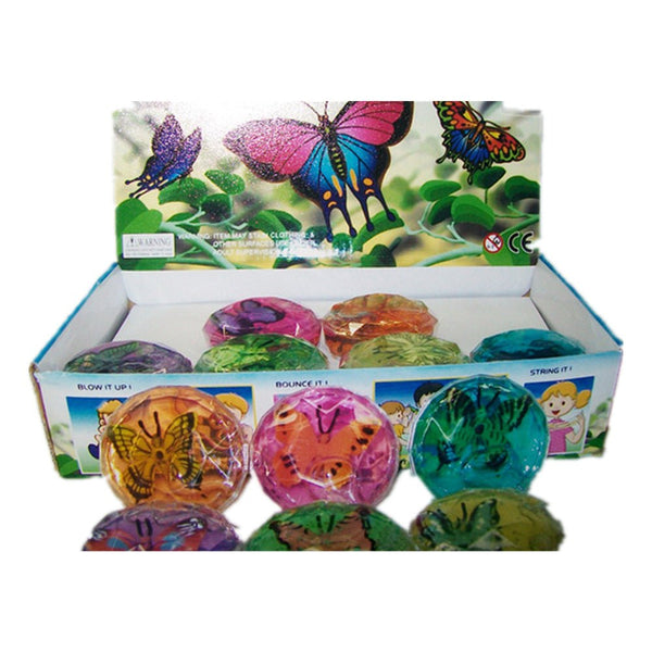 6 Pcs of Assorted butterflies in slime - NuSea