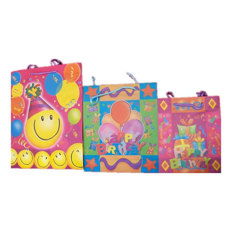 6 PCs of Birthday gift bags - medium - NuSea