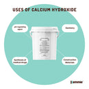 600g Food Grade Calcium Hydroxide Powder Tub FCC Hydrated Slaked Pickling Lime - NuSea