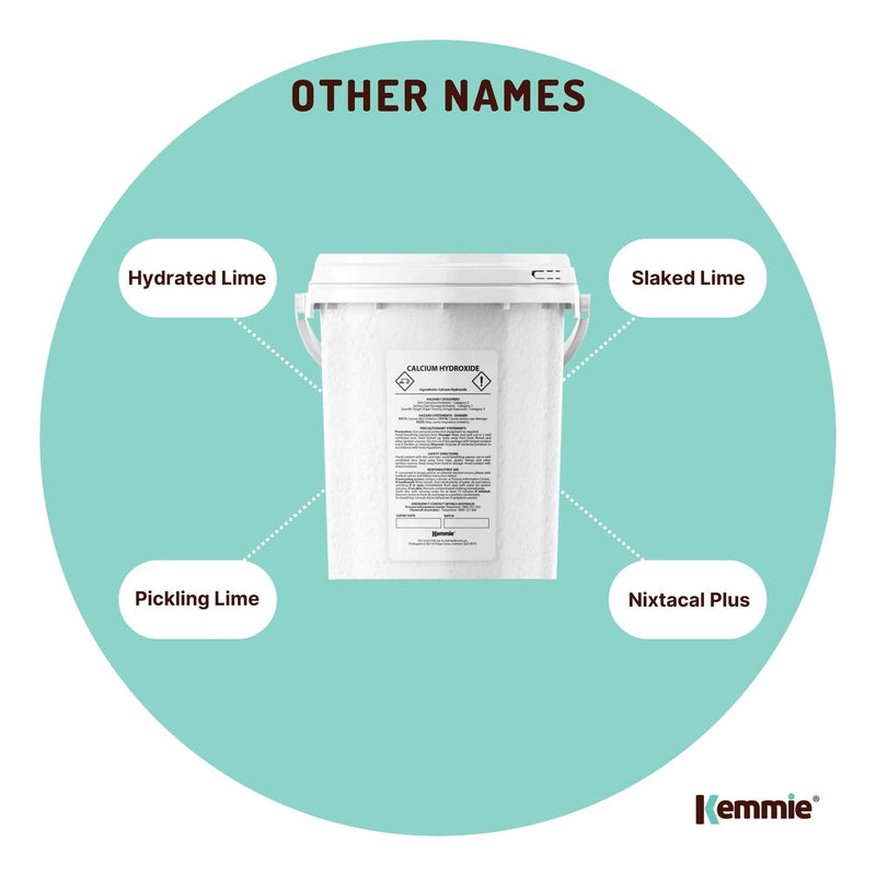 600g Food Grade Calcium Hydroxide Powder Tub FCC Hydrated Slaked Pickling Lime - NuSea