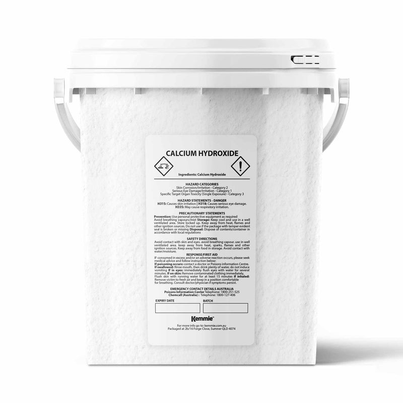 600g Food Grade Calcium Hydroxide Powder Tub FCC Hydrated Slaked Pickling Lime - NuSea