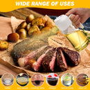 600ml 2 in 1 Glass Oil Sprayer Dispenser Kitchen Sprayz Cooking Baking Oil Bottle BBQ Spray White - NuSea