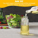 600ml 2 in 1 Glass Oil Sprayer Dispenser Kitchen Sprayz Cooking Baking Oil Bottle BBQ Spray White - NuSea