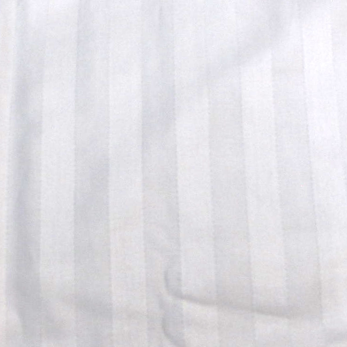 600TC Pair of Wide Self Striped Standard Pillowcases Ivory - NuSea