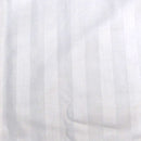 600TC Pair of Wide Self Striped Standard Pillowcases White - NuSea