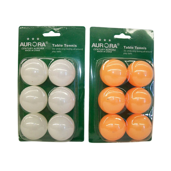 6x Table tennis balls 6 balls on card (36balls) - NuSea