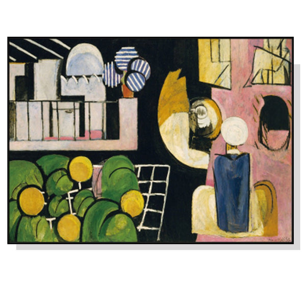 70cmx100cm Moroccans By Henri Matisse Black Frame Canvas Wall Art - NuSea