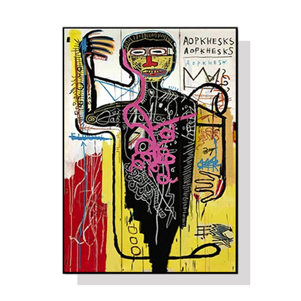 70cmx100cm Versus Medici Black Frame Canvas Wall Art - NuSea
