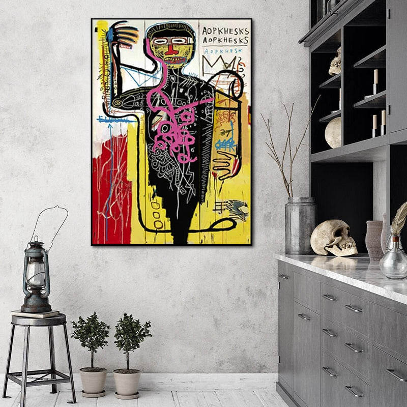 70cmx100cm Versus Medici Black Frame Canvas Wall Art - NuSea