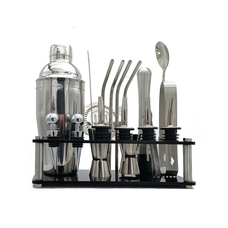 750ml 20Pcs Stainless Steel Cocktail Shaker Set Premium Bartending Kit - NuSea