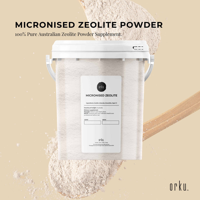 800g Pure Micronised Zeolite Powder Mineral Tub - Micronized Volcamin - NuSea