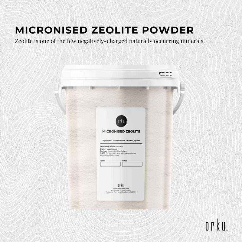 800g Pure Micronised Zeolite Powder Mineral Tub - Micronized Volcamin - NuSea