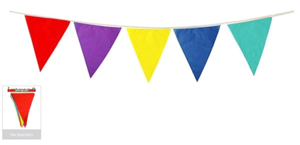 9m BUNTING FLAG Colourful Triangle Party Banner Birthday Wedding Flags Outdoor - NuSea