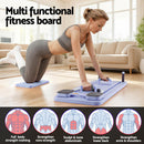 Everfit Pilates Board Foldable Reformer Multi Functional Exercise Trainer Purple