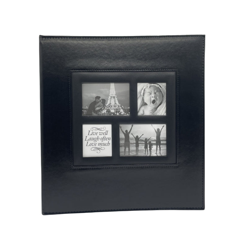 Extra Large 500-Pocket Leather Photo Album