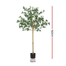 Artiss 150cm Artificial Eucalyptus Tree with Realistic Textured Leaves for Indoor Home Office Decor