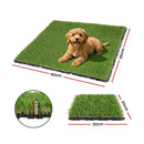 Prime Turf Artificial Grass Turf Tiles Interlocking Fake Grass Mat for Balcony Pet 9 Pack