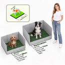 Prime Turf Foldable Dog Grass Potty Pad High Wall Tray for Apartment Balcony RV travel