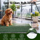 Prime Turf Foldable Dog Grass Potty Pad High Wall Tray for Apartment Balcony RV travel