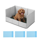 Prime Turf Foldable Dog Grass Potty Pad High Wall Tray for Apartment Balcony RV travel