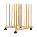 Artiss Wooden Art Drying & Canvas Storage Rack with Caster Wheels for Studio,Galleries,Classroom