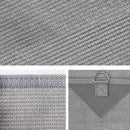 Caravan Privacy Screen Roll Out Awning 4Mx1.95M End Wall Side Sun Shade Grey