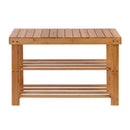 Artiss Shoe Rack Shoe Bench 10 Pairs Bamboo