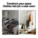 Artiss Clothes Rack Airer Coat Stand Bamboo