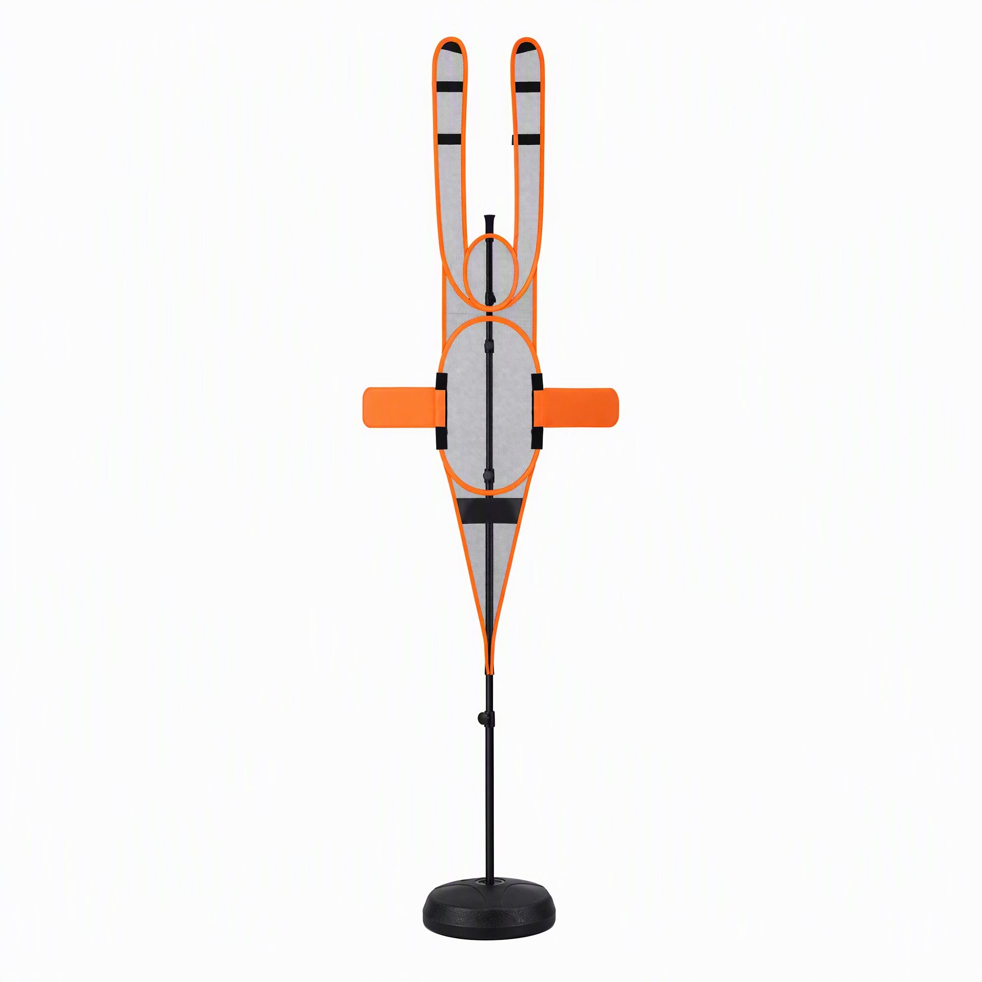 Basketball Defender Dummy 155-275cm Adjustable Shooting Passing Training Mannequin Black Orange