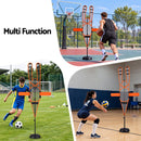 Basketball Defender Dummy 155-275cm Adjustable Shooting Passing Training Mannequin Black Orange