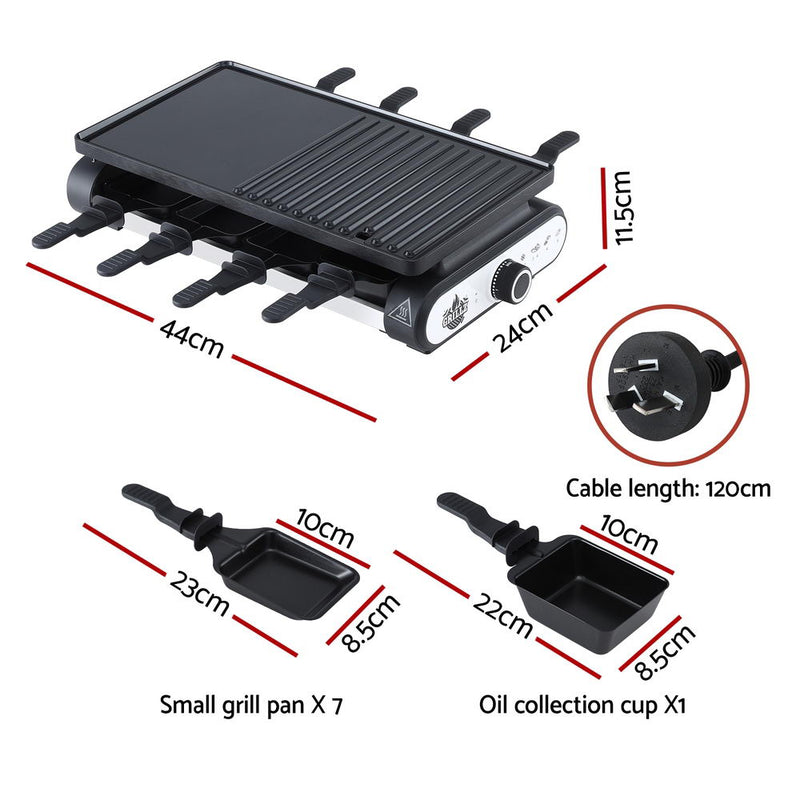 Grillz 1400W Electric BBQ Grill w/ 7 Cooking Pans