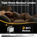 Artiss Blockout Curtains 2X 132x160cm Thermal Insulated Eyelet Drapes Grey