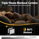 Artiss Blockout Curtains 2X 132x213cm Thermal Insulated Eyelet Drapes Beige