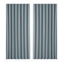 Artiss 2X Blockout Curtains Eyelet 300x230cm Grey