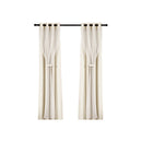 Artiss 2X 132x242cm Blockout Sheer Curtains Beige