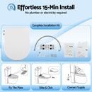 Cefito Non Electric Bidet Toilet Seat D-Shape Dual Nozzle Soft Close WaterMark DIY