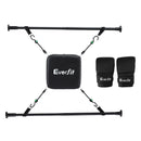 Everfit Doorway Punching Bag Adjustable Apartment Friendly with Boxing Gloves Black
