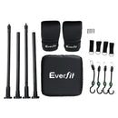 Everfit Doorway Punching Bag Adjustable Apartment Friendly with Boxing Gloves Black