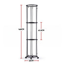 Everfit Vertical Ball Storage Rack with Wheels Sports Equipment Organiser