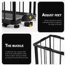 Everfit Ball Storage Rack Elastic Rope Ball Rack Wall Mounted & Floor Organizer