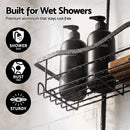 Artiss Shower Caddy Hanging Bathroom Organiser Over Head Black