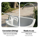 Weisshorn Camping Basin Portable Hand Wash Sink Stand 19L Capacity