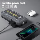 Giantz 2000A Portable Car Jump Starter 12V Lithium Battery Booster Pack Power Bank & Jumper Cables